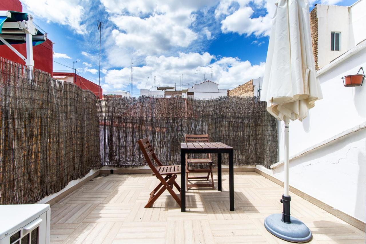 Estudio Para Parejas Con Terraza En La Playa Valencia Exteriör bild