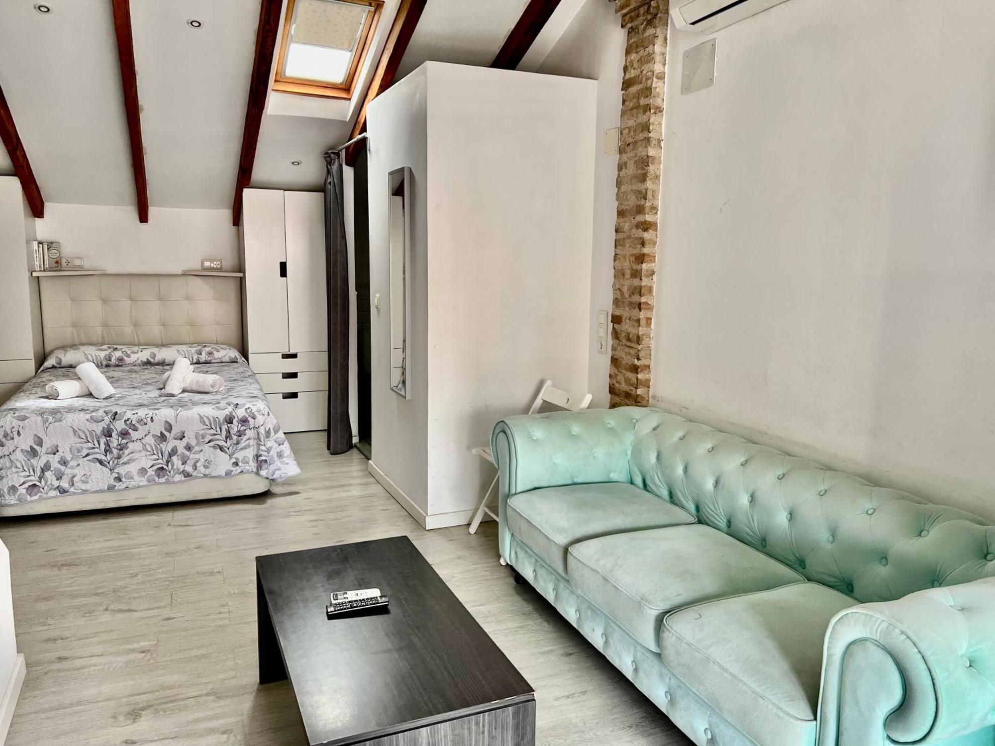 Estudio Para Parejas Con Terraza En La Playa Valencia Exteriör bild