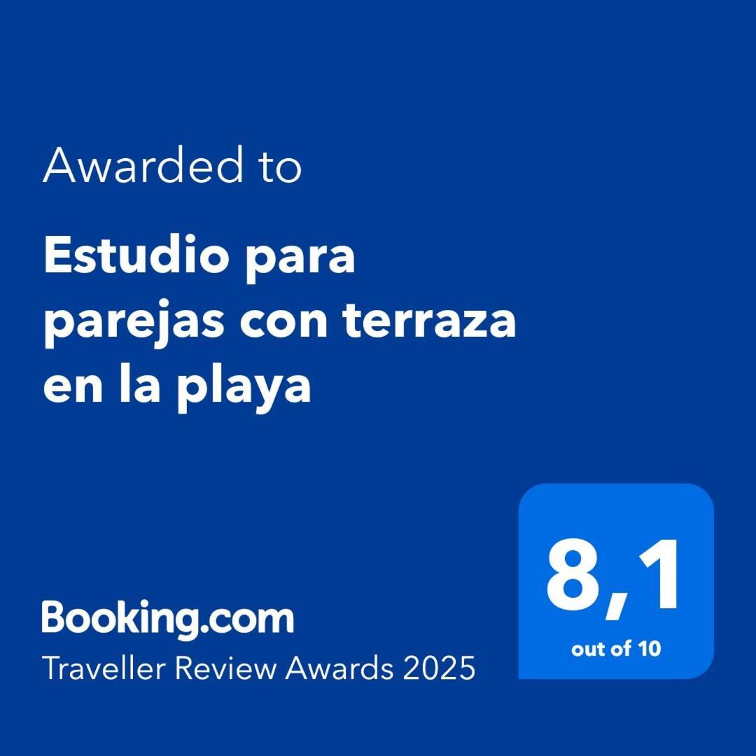 Estudio Para Parejas Con Terraza En La Playa Valencia Exteriör bild